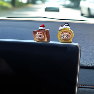 Car ornaments Rab cloth creative cute doll car center console rearview mirror screen car interior accessories