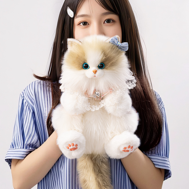 Cute mini plush cat backpack, popular on TikTok, perfect as a birthday gift.