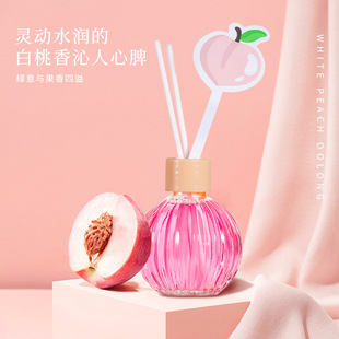 Фруктовая серия Маленькая круглая бутылка без огня Ароматерапия 50ml Домашняя спальня Туалет Ароматный воздух свежий