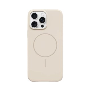 Liquid Silicone Suitable for Apple 16 Magnetic Fine Ring Phone Case iPhone15promax Solid Color Advanced Sense Full Bag