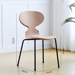 Nordic industrial style dining chair Ant chair simple designer dining room chair leisure home coffee shop backrest chair