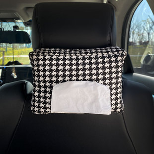Car Tissue Box Pumping Car Hanging Car Paper Box Creative Cute Cartoon Armrest Box Chair Back Pumping Bag