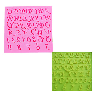 Digital Alphabet Combination High Quality Silicone Fondover Cake Mold Baking Mold Food Grade Fondover Silicone Mold