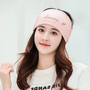 Confinement hat female postpartum maternity hat autumn and winter pure cotton windproof breathable maternity headscarf hair band Spring and Autumn thin