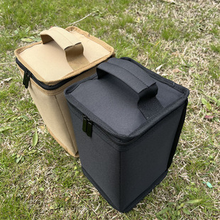 Outdoor Camping Gas Tank Storage Bag Foldable Portable Camping Lamp Bag Cartridges Butane Gas Cylinder Storage Bag