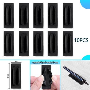 Cross-border 10-piece silicone pen holder suitable for table sticky pen holder Ballpoint Pen pencil pen mop office accessories