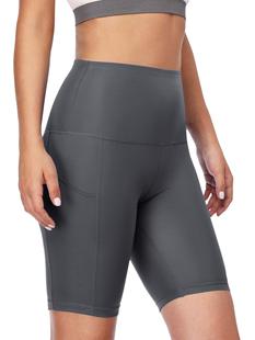 Amazon Explosions Women's Tight Five-point Naked Yoga Pants Peach Hip Fitness Pocket High Waist Sports Shorts for Women