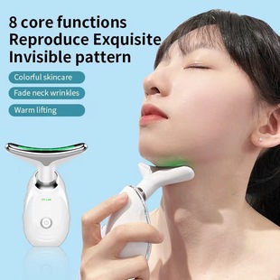 Colored light neck care to neck lines beauty instrument neck massage to fine lines small dolphin neck care instrument artifact
