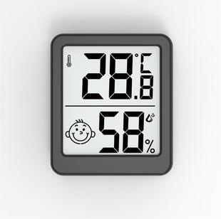 Новый 6050 Цифровой термометр гигрометр с металлическим кронштейном Цифровой термометр гигрометр смайлик дисплей лица
