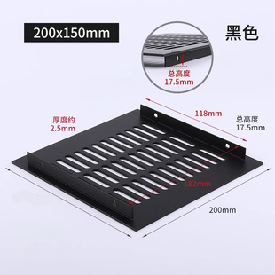 Aluminum Alloy cabinet breathable mesh ventilation hole rectangular heat dissipation breathable hole shoe cabinet mesh decorative cover exhaust hole cover