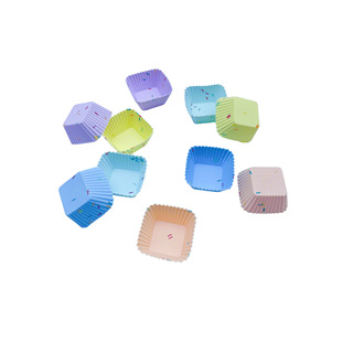 Food Grade Thickened Silicone Mafen Cup Baking Silicone Mould Round Star Heart Square Rose Cake Cup