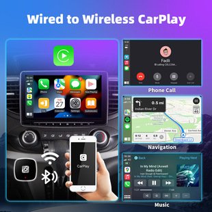 USB AI CarPlay проводной к беспроводной коробке Трансграничный Bluetooth