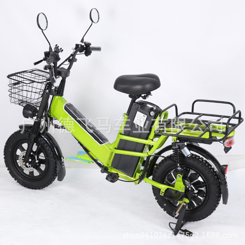 Takeaway Electric Vehicle for Food Delivery, Electric Bike with Long Battery Life and Heavy-Duty Electric-Assisted Bicycle, Battery Vehicle, Bicycle