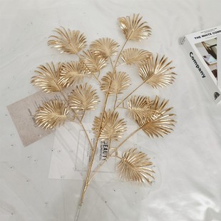 Simulation Golden Christmas Theme Simulation Eucalyptus Ginkgo Leaf Mist Simulation Plastic Fake Flower Wedding Decoration