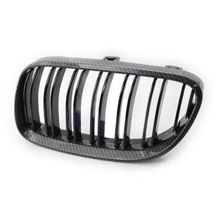 Suitable for BMW E92 M3 2010-2013 modified double-line carbon pattern middle mesh grille front face middle mesh
