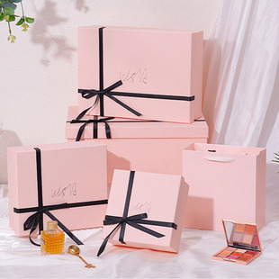 UV printing cosmetics heaven and earth cover gift box embossed white card book-shaped clothing packaging printed LOGO gift box