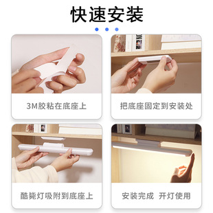 Mirror headlight led punch-free rechargeable wall lamp makeup lamp makeup mirror dressing lamp bathroom mirror lamp