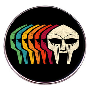 MF DOOM брошь хип-хоп Рок Панк музыка Рэп певица значок металлический сплав аксессуары