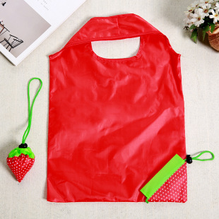 Supply Fruit Strawberry Bag Strawberry Folded Shopping Bag Strawberry Bag in stock Strawberry Bag Customized