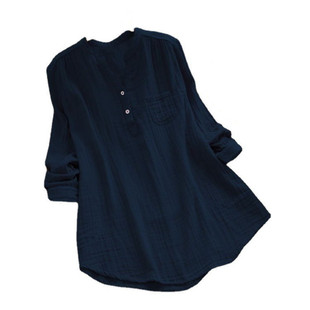 2024 Cross-border Amazon Hot Selling plus size Bamboo Long Sleeve Shirt Women's European and American Loose Multi-color Foreign Trade Women's Top
