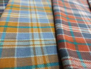 Ready Supply of Cotton Flannel Plaid, Brushed Yarn-Dyed Plaid, Shirt Cloth Plaid