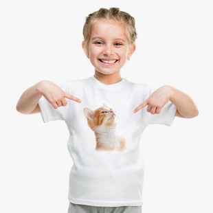 Wish Cat Printed Generous Casual European and American Street Loose T-shirt Women's Short-sleeved Shirt AliExpress