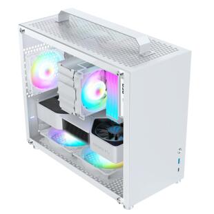 Sumtax/xun titanium all aluminum AL-101 computer case portable mini main case glass side matx motherboard