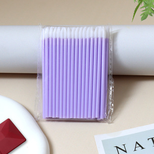 New Flocking Lip Brush Disposable Hollow Lip Brush Stick Portable Cotton Swab Hollow Soft Hair Without Lip Glaze Lipstick