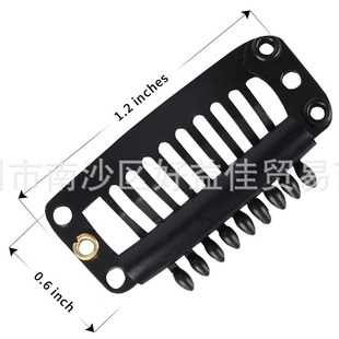 3.3cm Nine Teeth Water Drop Wig Hair Extension Metal Small Steel Clip Straight Teeth Small Hair Comb BB Clip Spring Clip