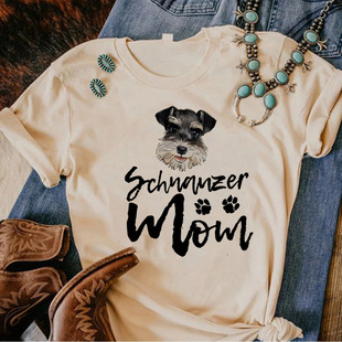 Schnauzer Tee women anime t-shirts female setwear manga