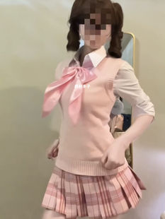 Japanese Department College JK Sweet Uniform suit Knitwear Tight Waist Slim-fit Shibuya Spice Girls Vest Sweater Vest Foundation
