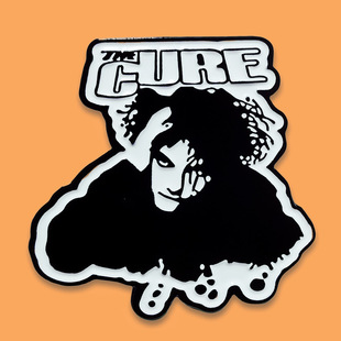 Брошь на булавке Роберта Смита The Cure, эмалевый значок из металлического сплава