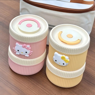 Hello Kitty Insulated Lunch Box 316 Stainless Steel Leak-Proof Lunch Box with Lid Office Worker Satchel Lunch Box Satchel Lunch Box