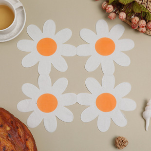 Printed napkin new shaped sunflower sunflower creative daisy party wood pulp disposable paper towel