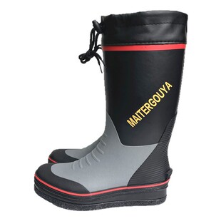 Felt Steel Spike Rain Boots Rubber High Tube Rain Boots Men's Fishing Wading Rock Fishing Water Shoes Outdoor River Tracing Multifunctional Shoes