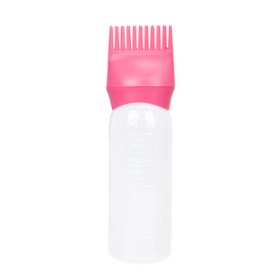Platinum fly hair treatment oil bottle suit hair care bottle household shampoo bottle massage brush massage comb second generation shampoo bottle hair care