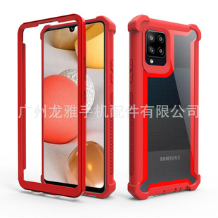 High-permeability acrylic anti-fall mobile phone case for Samsung A42 4G/5G three-proof space Shell Factory spot