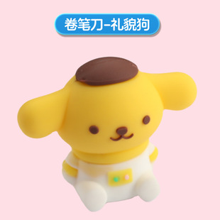 Doll silicone cartoon cute pencil sharpener children primary school students pencil sharpener portable mini pencil sharpener desktop pendulum