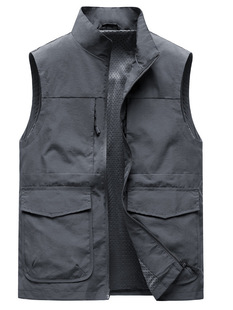 Cross-border Men's Thin plus size Multi-pocket Outdoor Tooling Vest for Spring and Summer Quick-drying Vest for Young Men Business