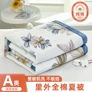 Class a inside and outside cotton summer quilt cotton summer quilt four-piece summer student dormitory machine washable children's air conditioning quilt