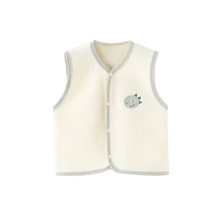 Baby Vest Spring and Autumn Outfit Newborn Clothes Autumn Waistcoat Vest Baby Winter Base fleece-lined Vest