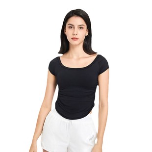 Sports Slim-fit Slimming Pilates Yoga Short-sleeved Sports Top Women's Quick-drying Running Fitness Tight Stretch T-shirt