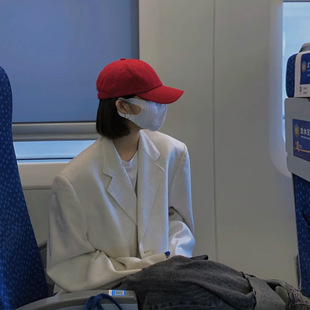 ins Hat Women's Korean-style Trendy Solid Color Japanese Baseball Cap Women's Summer All-match Student's Simple Sunscreen Cap for Men
