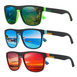Real film polarized elastic paint sunglasses European and American outdoor cycling glasses retro sports sunglasses men's sunglasses D731