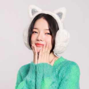 Women's earmuffs custom wholesale outdoor cold-proof earmuffs custom foldable earmuffs processing custom printed LOGO