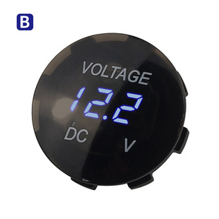 Three-position LED digital display waterproof D3 voltmeter can test DC DC5-48V car motorcycle 12V24V battery