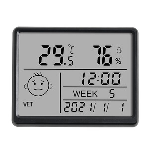 Thin Magnetic Refrigerator Kitchen Electronic Clock Student Dormitory Digital Alarm Clock Multifunctional Electronic Temperature Desk Clock