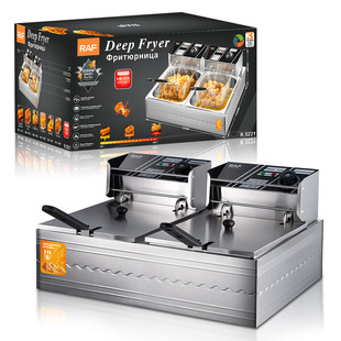 Fryer household small electric fryer 3L electric fryer commercial fryer potato chips machine stall fryer string pot constant temperature