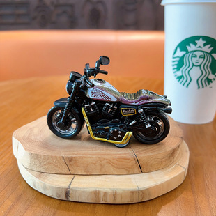 Alloy pull back motorcycle model decoration mini racing cross-border toy keychain pendant grab machine gift wholesale