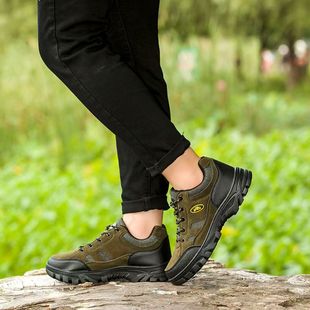 Mountaineering sneaker Men's plus size Labor Insurance Shoes 2021 Autumn New Outdoor Wear-resistant Work Men's Shoes Casual Shoes